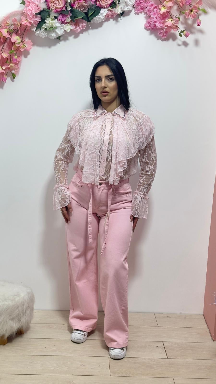 Jeans ecru denim