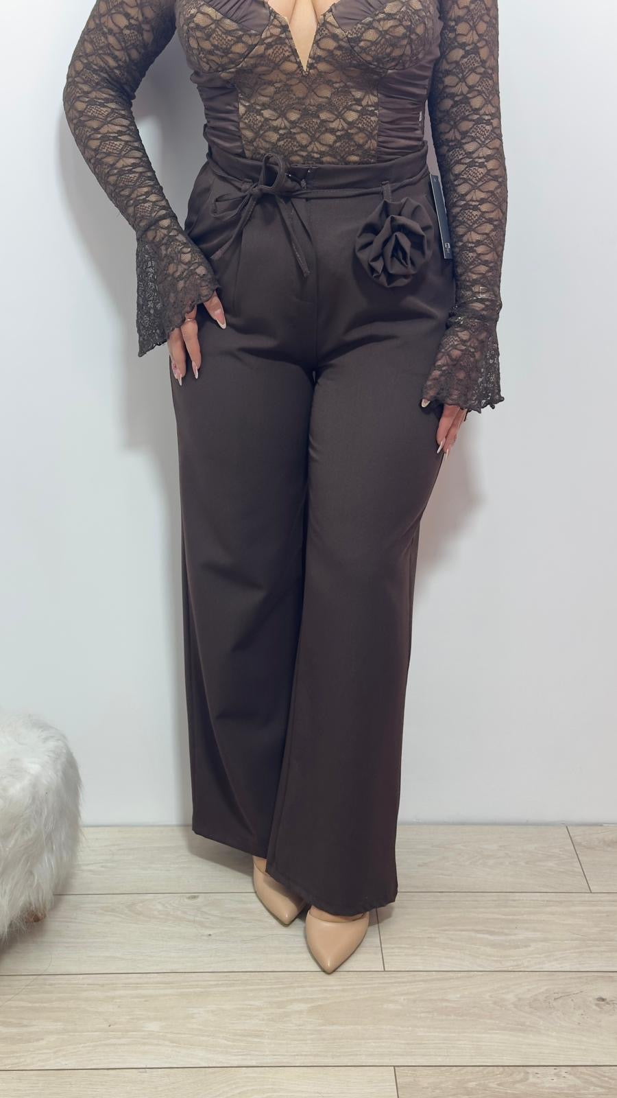 Pantalone rose Appliqué