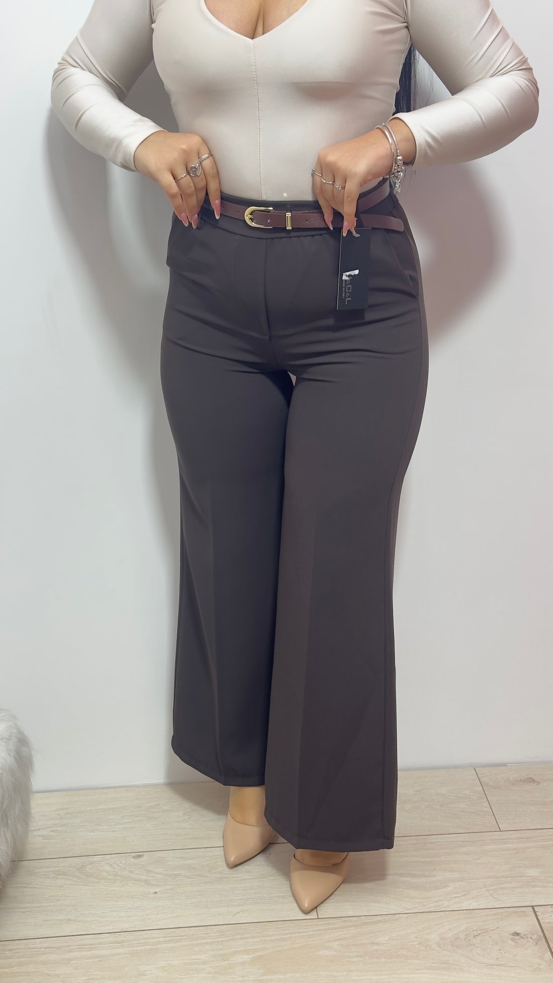 Pantalone Fluid-Brown
